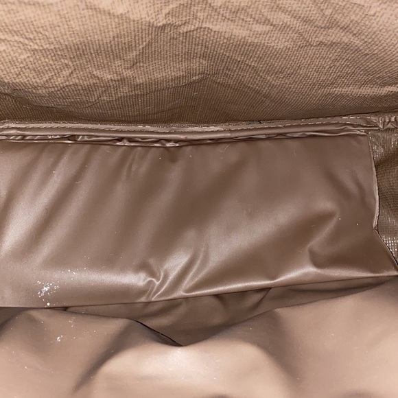 SAKS FIFTH AVENUE Travel bag and toiletry case tweedy texture lined inside both - Picture 8 of 13